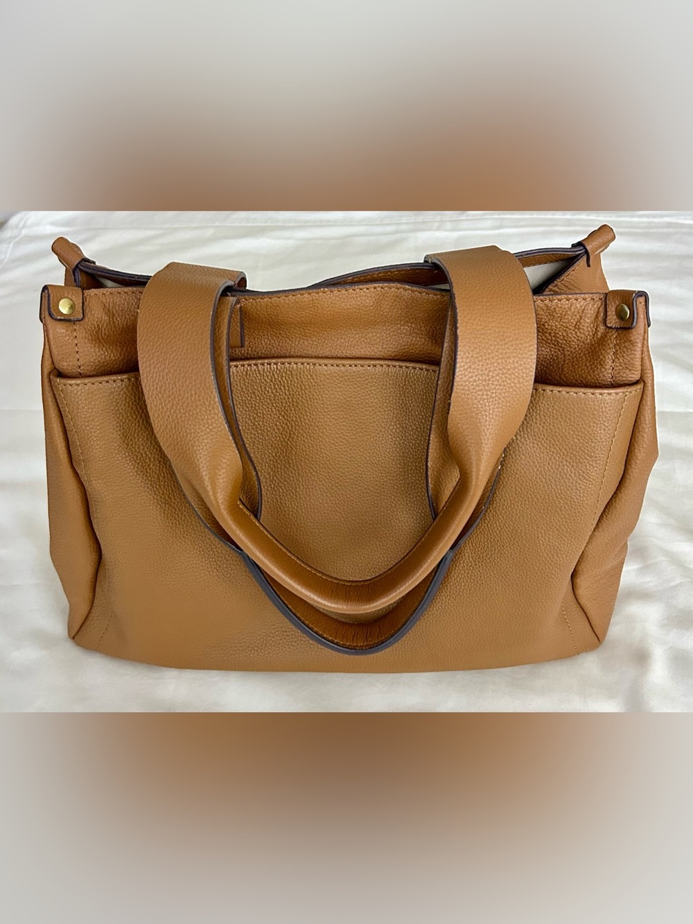 Lucky Brand Dark Tan Leather Shoulder Bag